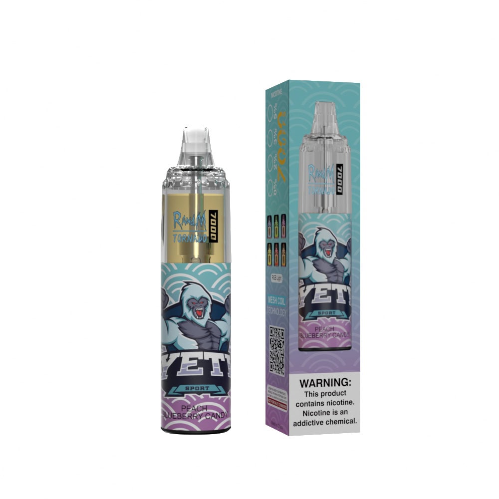 RandM Tornado 7000 Peach Blueberry Candy – Bild 2