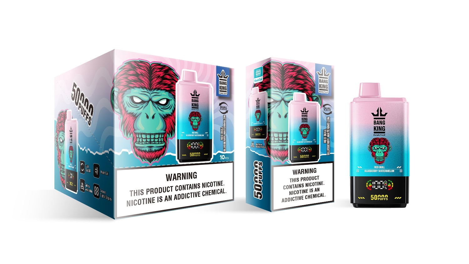 Bang King 50000 Red Bull/Blueberry Watermelon