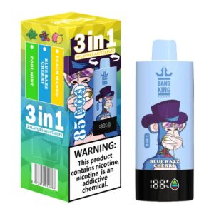 Bang King 85000 Blue Razz Cherry/Cool Mint/Peach Mango