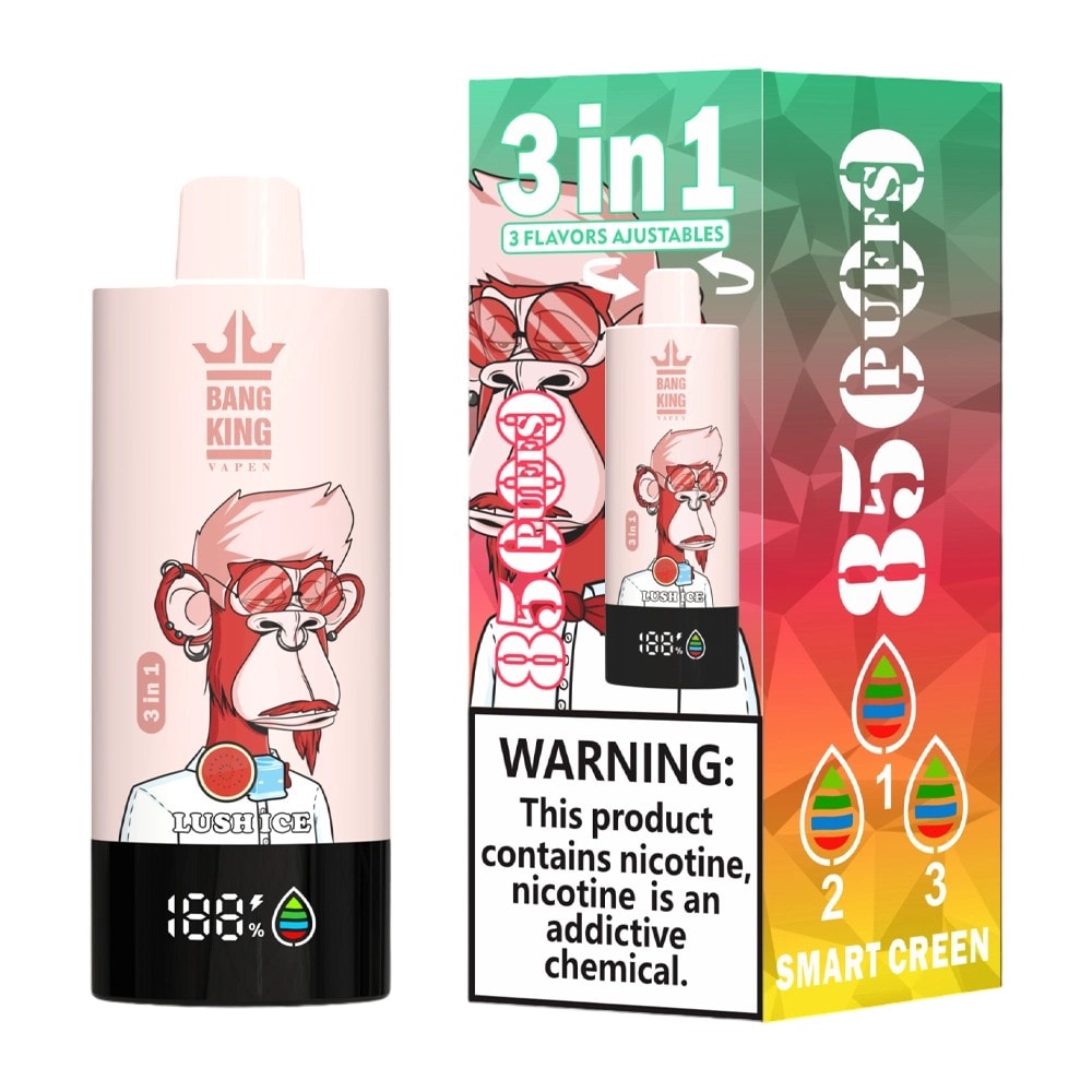 Bang King 85000 Lush Ice/Kiwi Passion Fruit Guava/Straw Mango