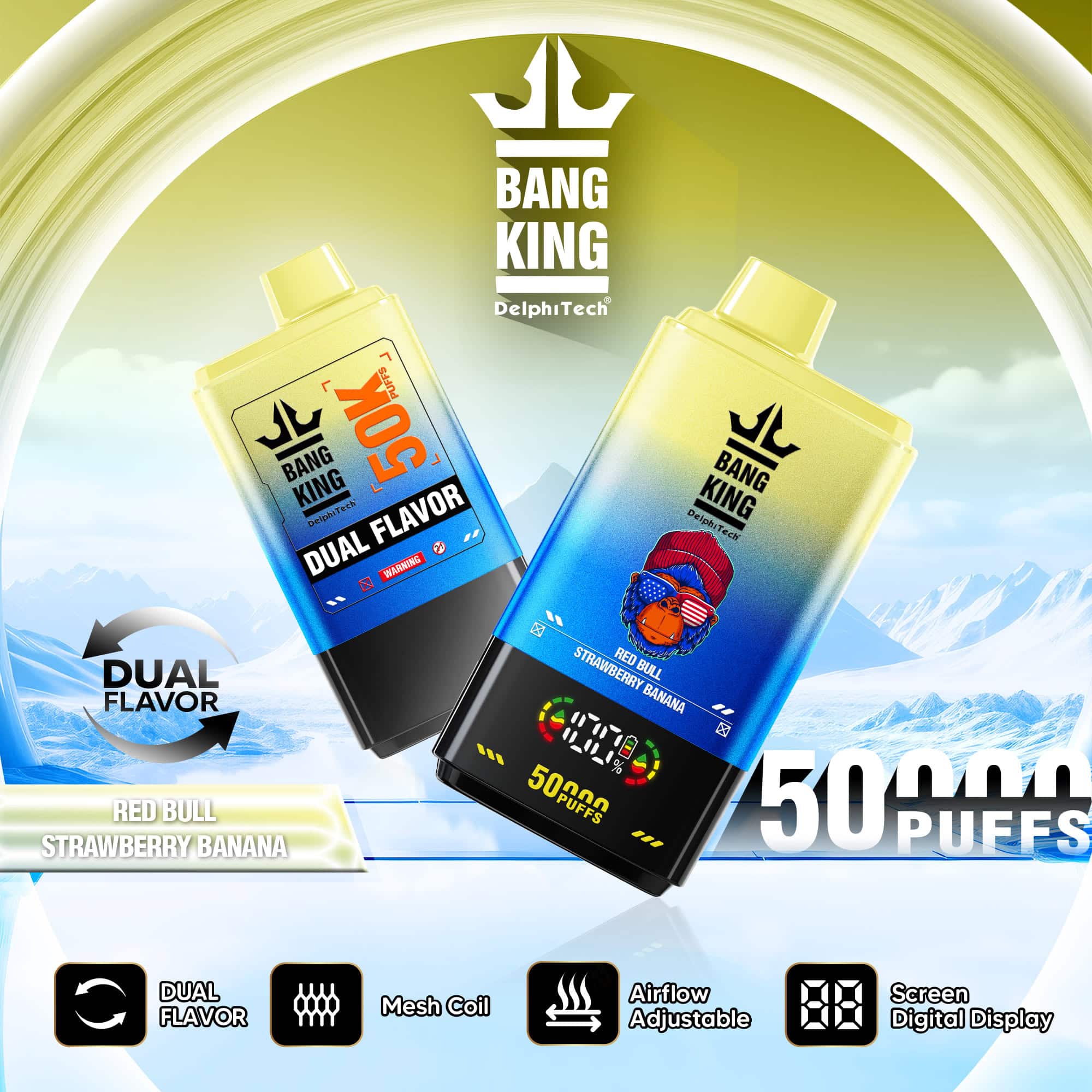 Bang King 50000 Red Bull/Strawberry Banana