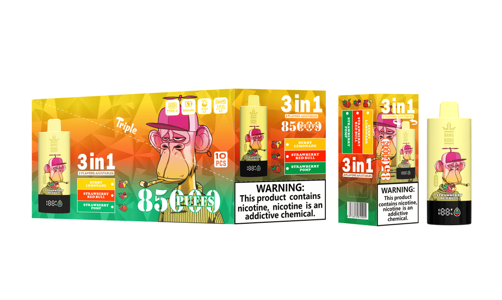 Bang King 85000 Berry Lemonade/Strawberry Red Bull/Strawberry Pomp
