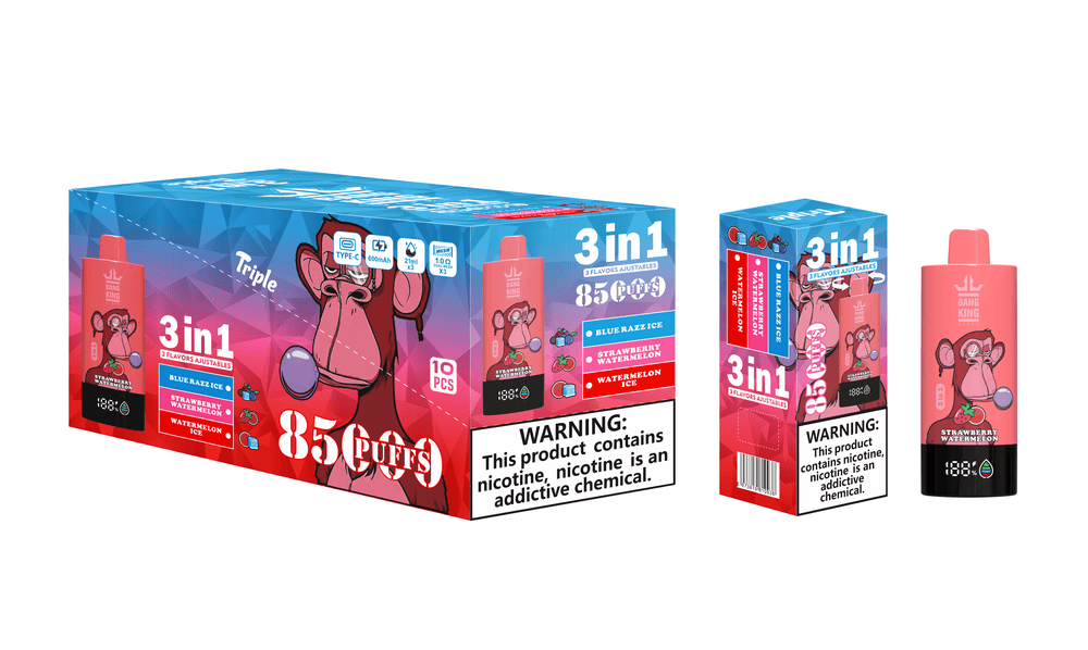 Bang King 85000 Strawberry Watermelon/Watermelon/Blue Razz Ice