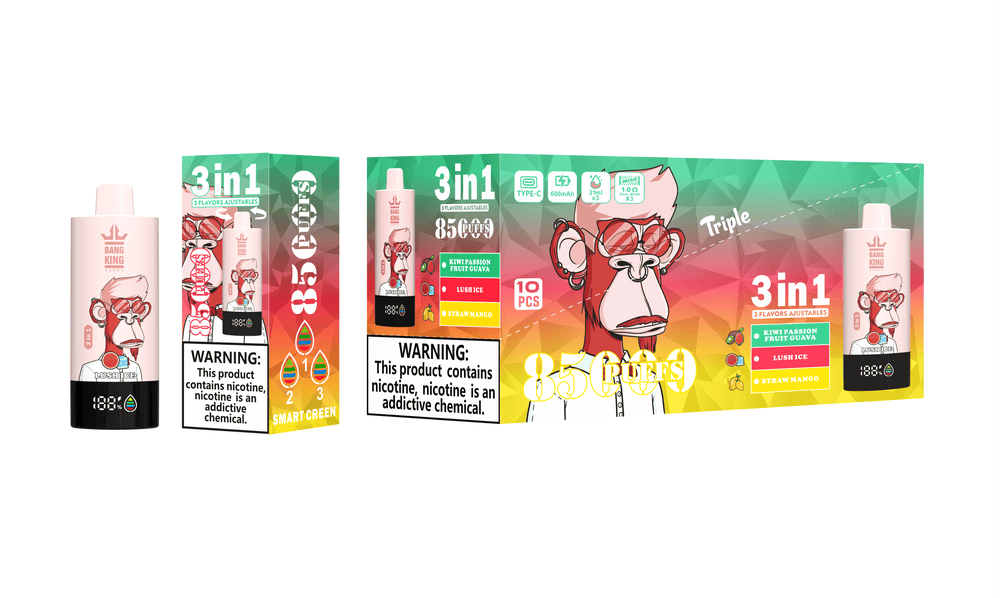 Bang King 85000 Lush Ice/Kiwi Passion Fruit Guava/Straw Mango