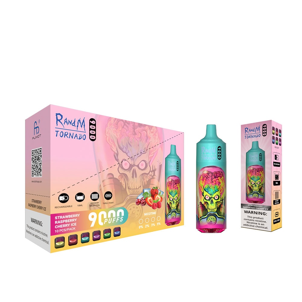 RandM Tornado 9000 Strawberry Raspberry Cherry