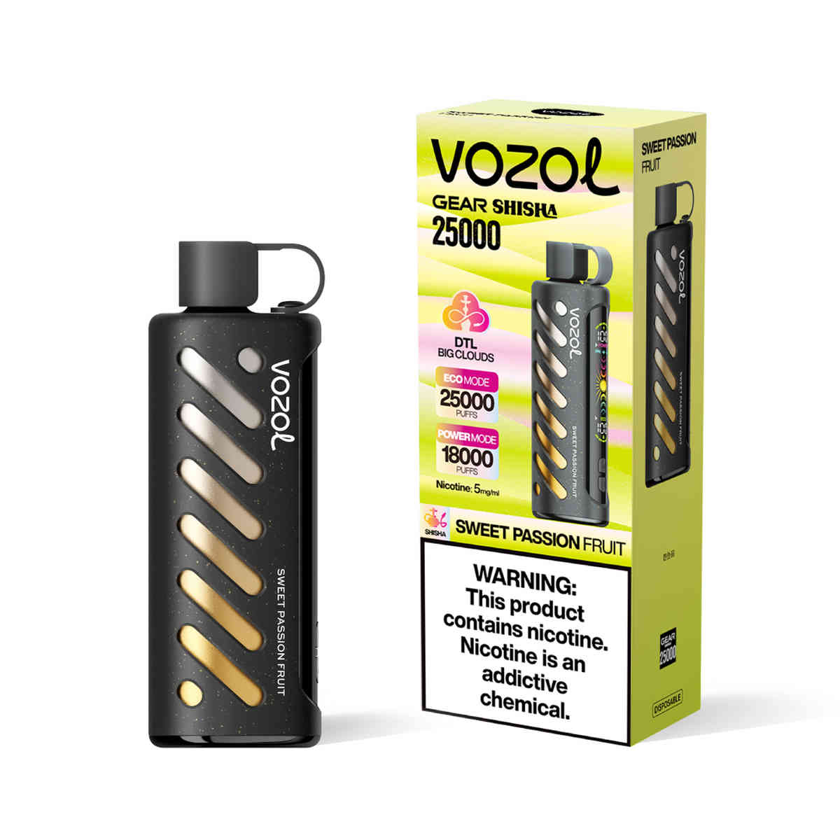 Vozol Gear Shisha 25000 Sweet Passion Fruit – Bild 2