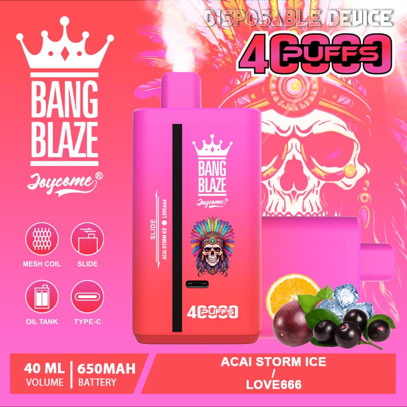 Bang Blaze 40000 Acai Storm Ice/Love666