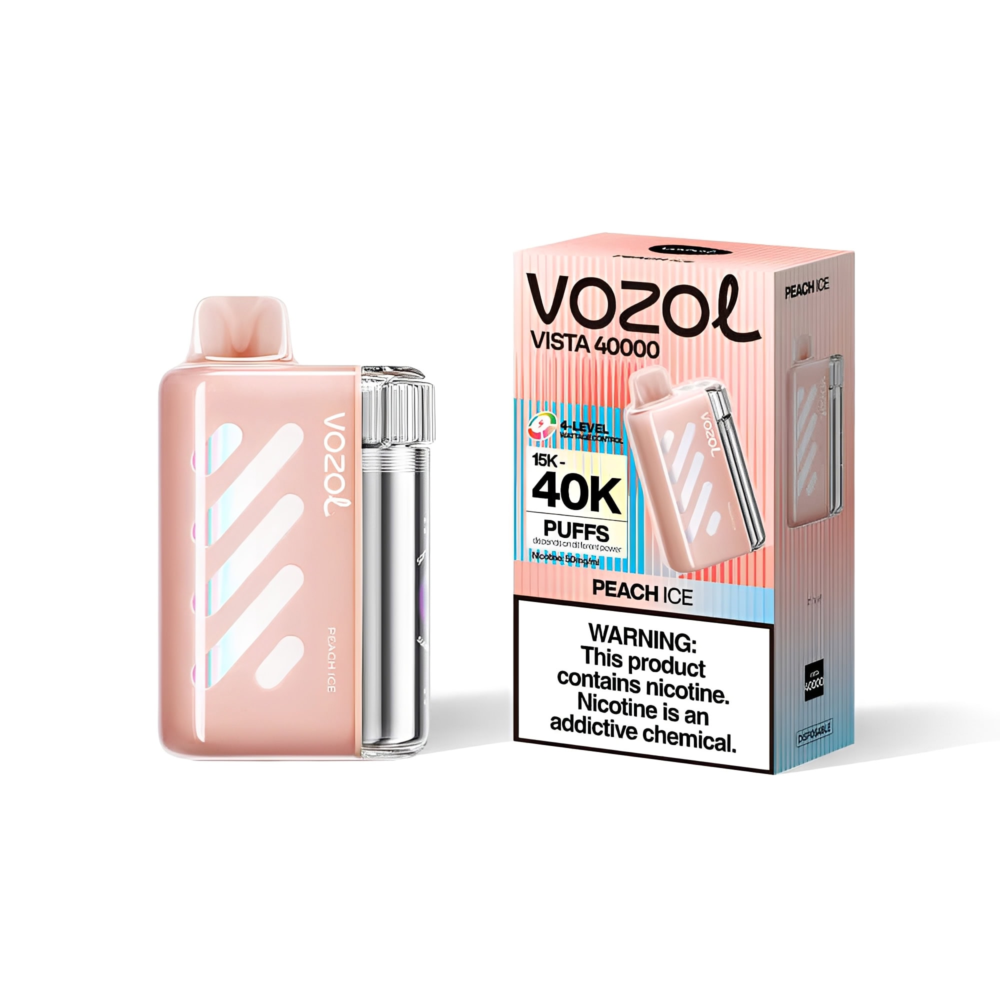 Vozol Vista 40000 Peach Ice – Bild 2