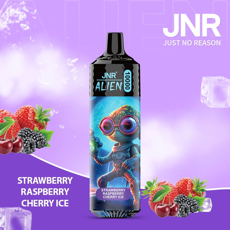 JNR Alien 10000 Strawberry Raspberry Cherry Ice