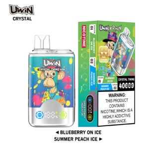 Uwin Crystal Twins 40000 Blueberry On Ice/Summer Peach Ice