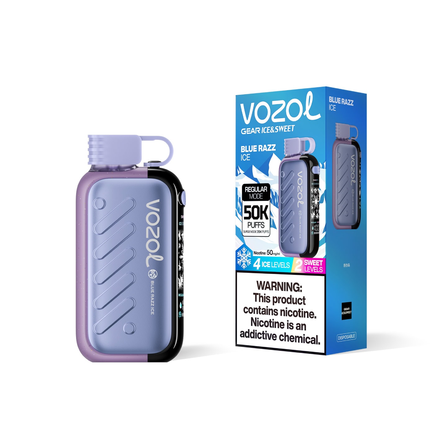 Vozol Gear Ice&Sweet 50k Blue Razz Ice