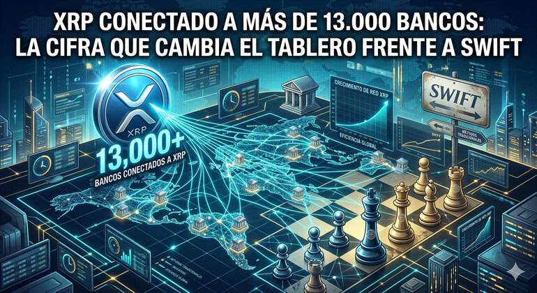 xrp conectado a más de 13000 bancos