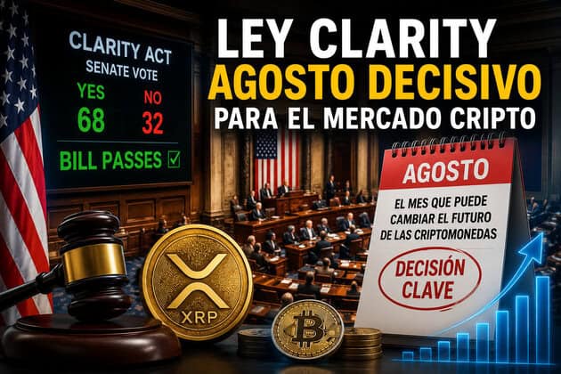 Votación Ley Clarity en el Senado: por qué agosto es el mes decisivo para el mercado cripto