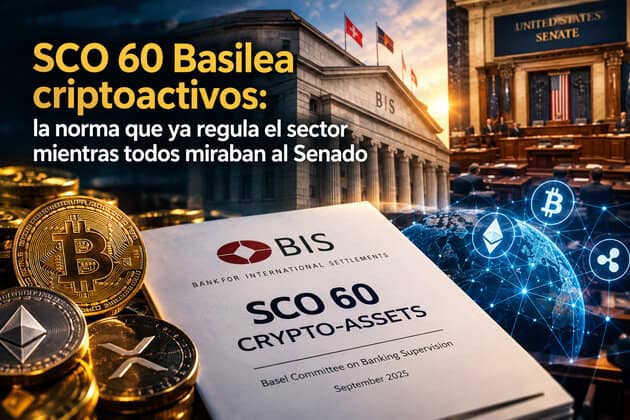 Documento SCO 60 sobre criptoactivos del BIS frente al Senado de Estados Unidos, con Bitcoin, Ethereum y otros activos digitales en un entorno financiero internacional