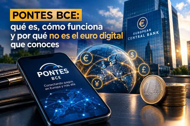 Ilustración financiera sobre la entrega contra pago (DvP), mostrando un activo digital y un pago intercambiándose simultáneamente mediante una red DLT, con el principio de que la operación solo se completa cuando ambas partes cumplen.