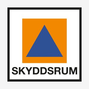 Symbolen för skyddsrum