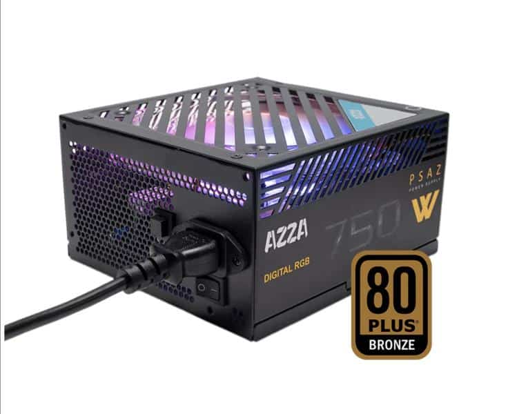 Fuente de Poder AZZA 750W 80 Plus Bronze ARGB