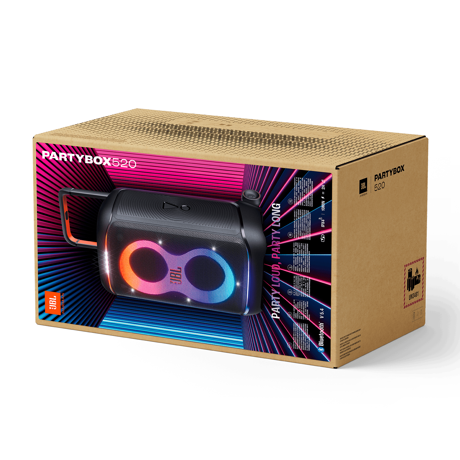 JBL Partybox 520 Box Image SKU 1605x1605px