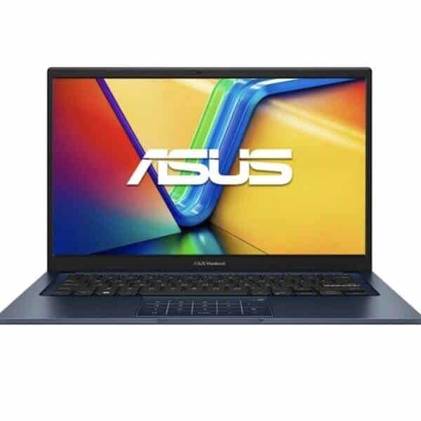 Laptop Asus VivoBook 14 X1404VA con pantalla FHD y teclado en inglés.