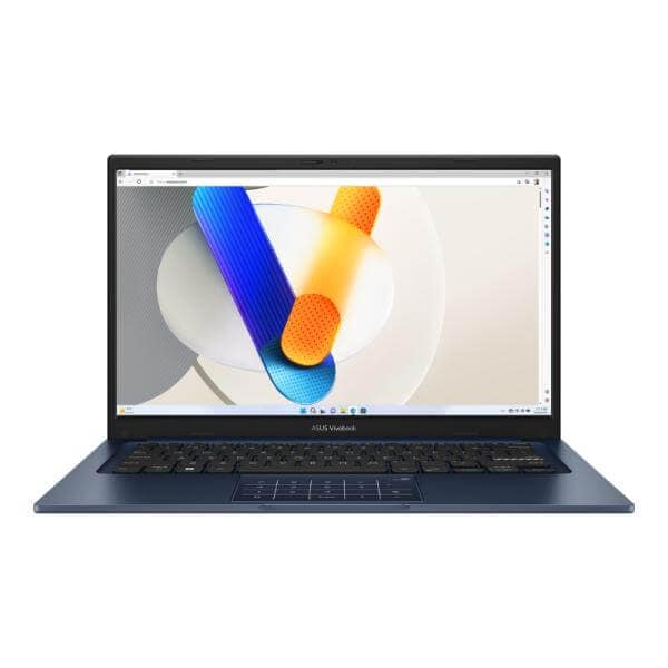 Laptop Asus VivoBook 14 X1404VA con pantalla FHD y teclado en inglés.