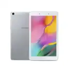 Tableta Samsung Galaxy Tab A 8" con pantalla colorida y diseño delgado.