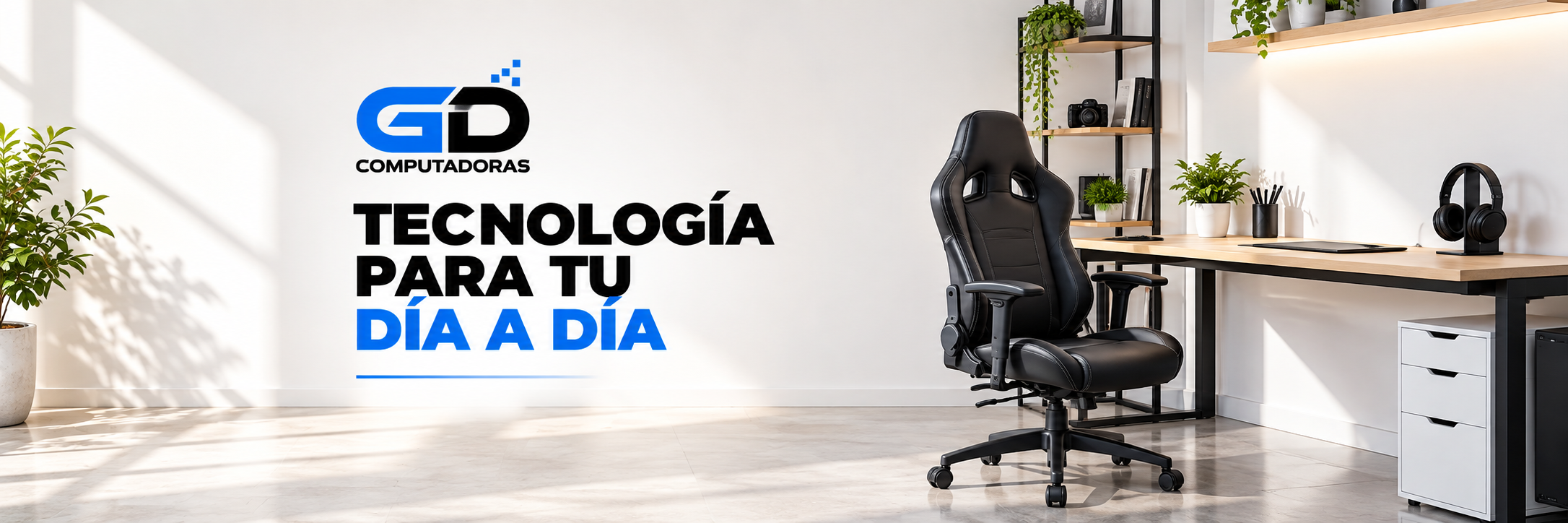 GD Computadoras: tecnología para tu día a día, con un espacio de trabajo equipado
