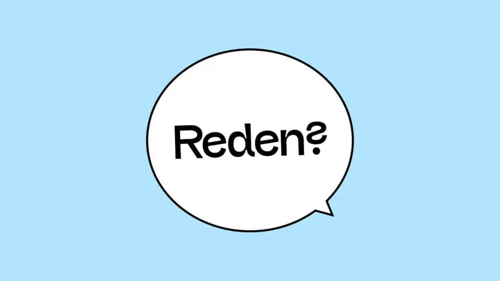 Eine Sprechblase in der steht: Reden?