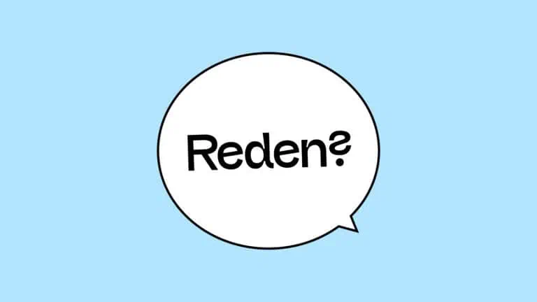 Eine Sprechblase in der steht: Reden?