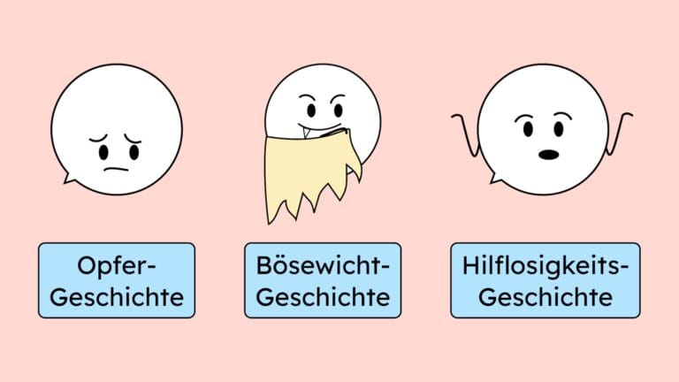 Die drei Rechtfertigungs-Geschichten: Opfer, Bösewicht und Hilflosigkeit.