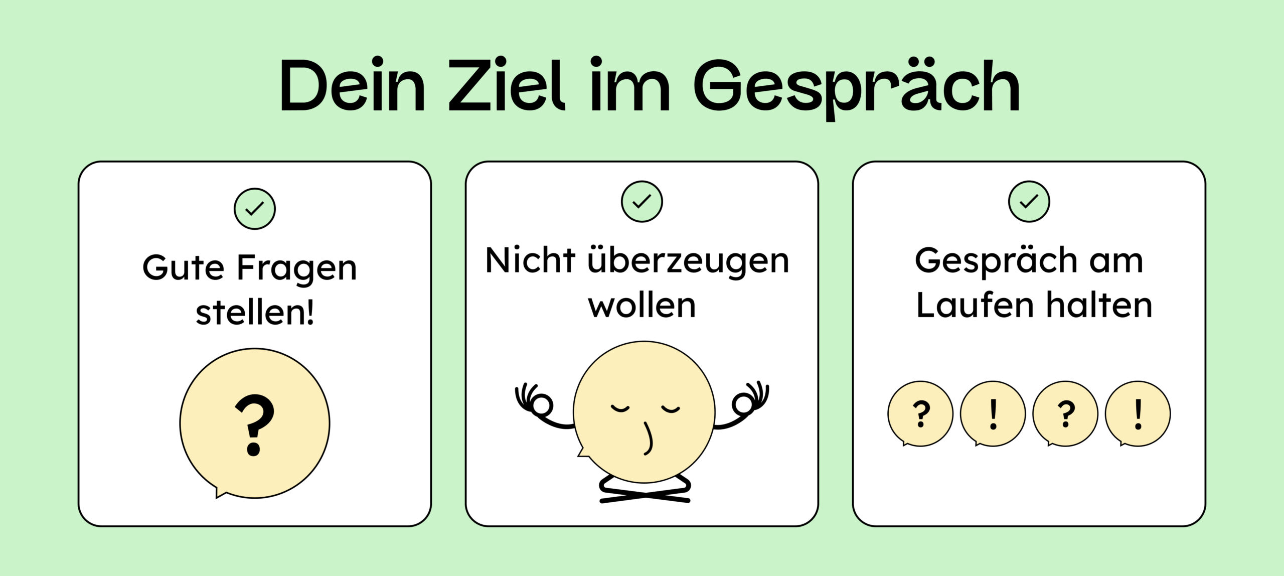 Drei Ziele in einem Streer-Epistemology-Gespräch: Gute Fragen stellen, nicht überzeugen wollen und das Gespräch am Laufen halten