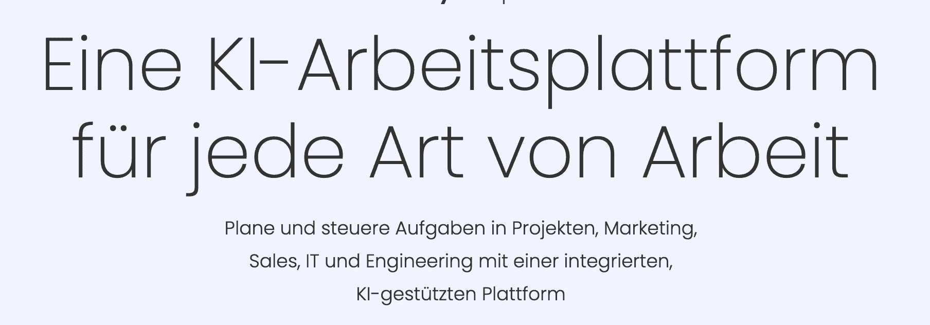 Screenshot einer Website mit Buzzword-Texten.