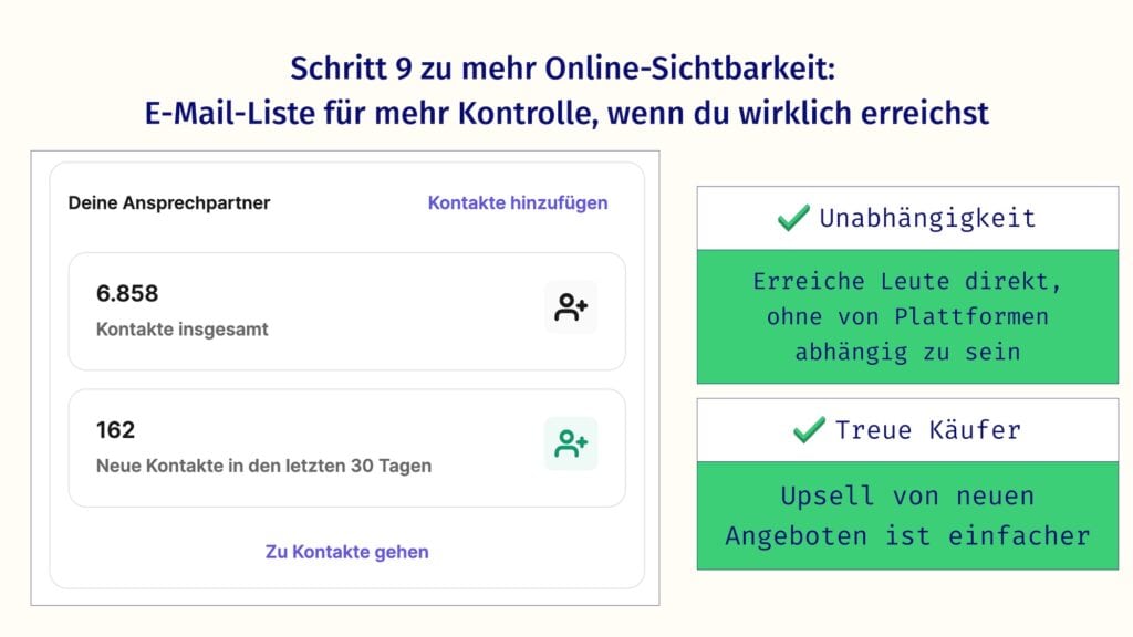 Screenshot von unserem Newsletter mit über 6000 Anmeldungen.