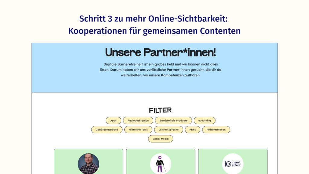 Screenshot der Partner-Seite von Gehirngerecht Digital.