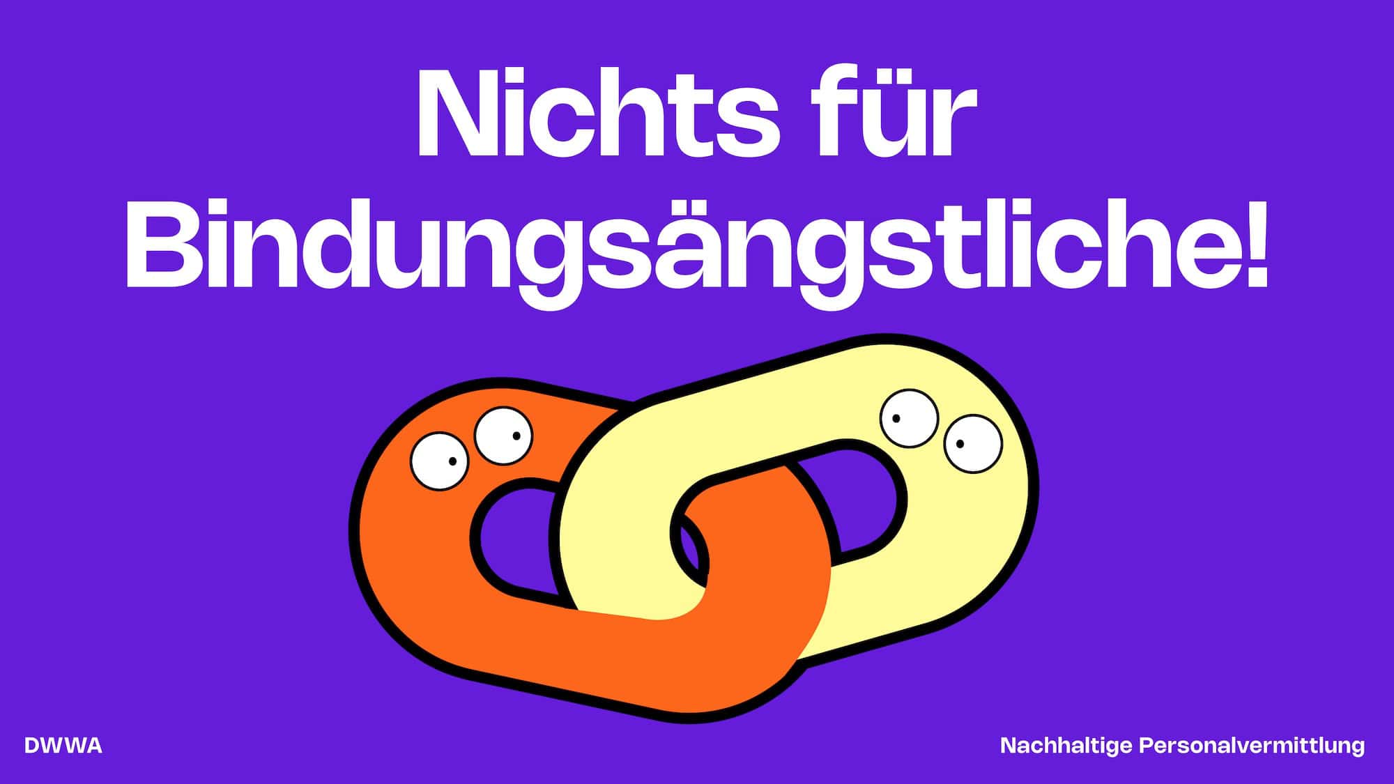 Beispiel eines Plakats für die Personalvermittlung DWWA