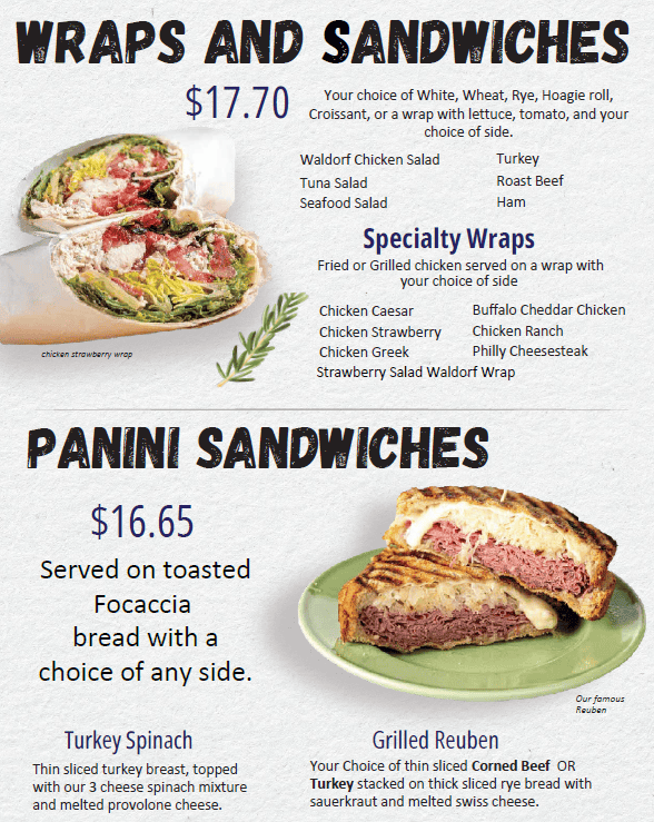 Gelato Joes Menu