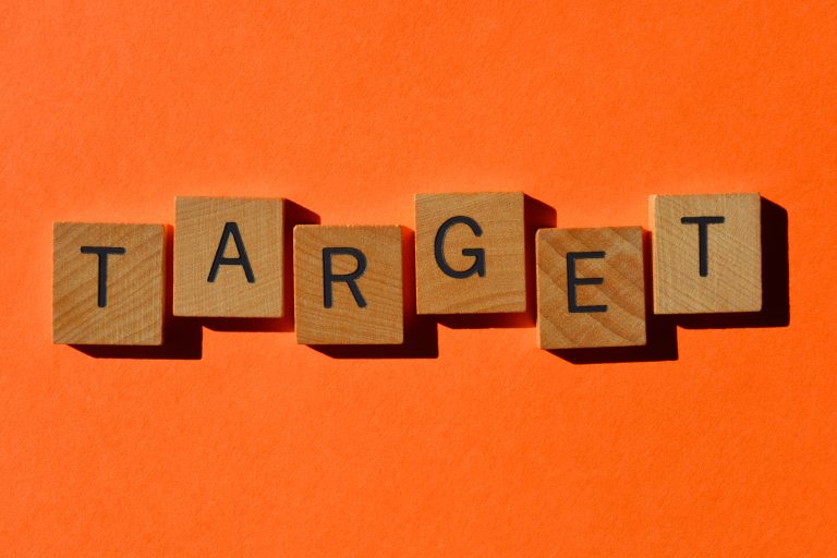 Blog 5 Target written out on orange background