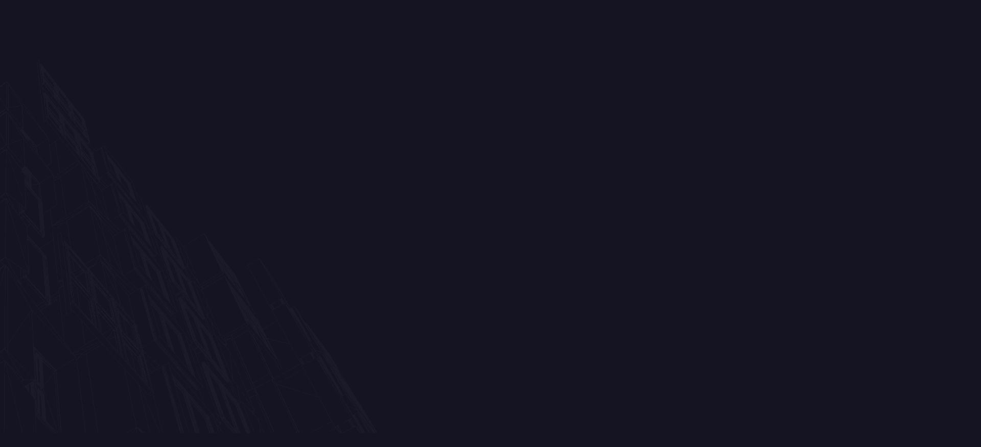 Dark background with subtle geometric lines in the bottom left corner