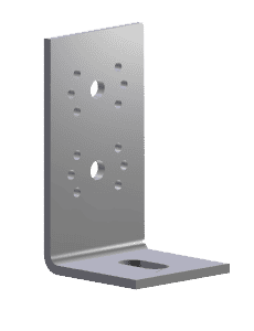 L-bracket for GroundPlug® Twister™ M24/50mm anchoring system.