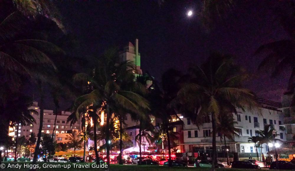 Ocean Drive night moon