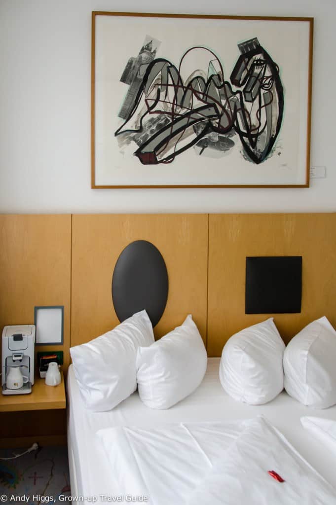 Bed and art