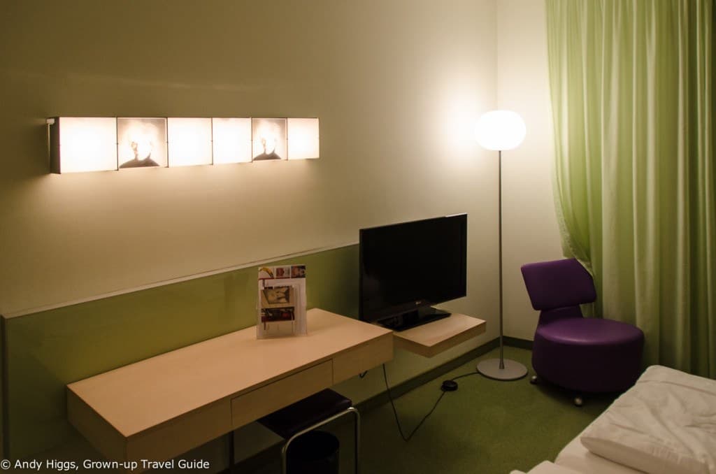 Desk and TV