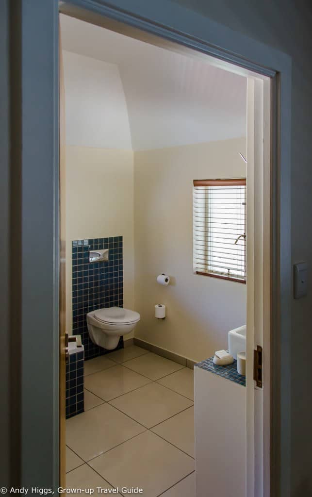 Bedroom into bathroom