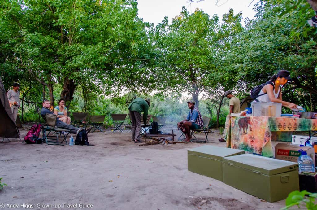 Breakfast in camp