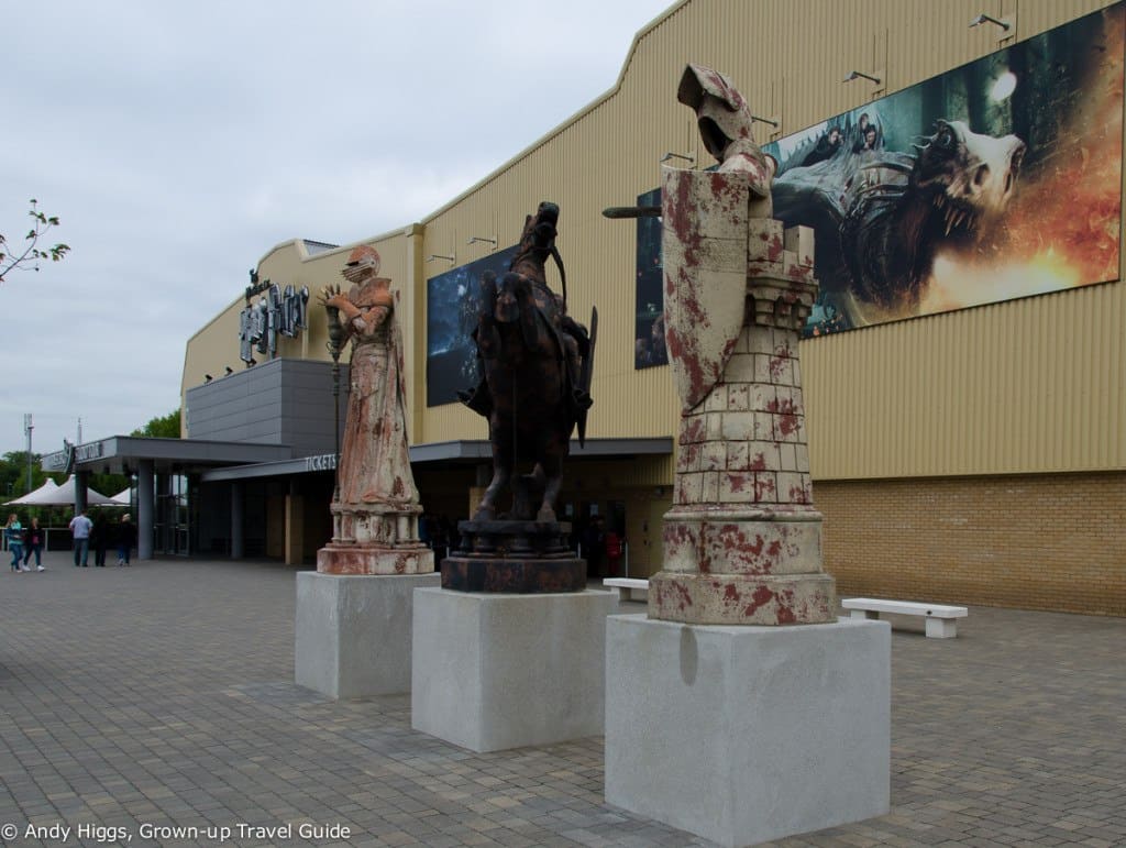 Statues outside