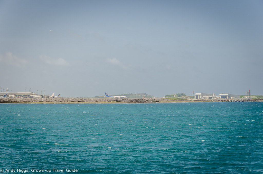 Ferry past airport