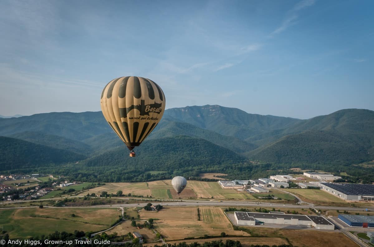 Floating over volcanoes in the Girona Pyrenees