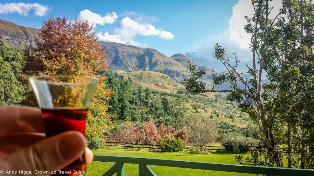 Cheers with sherry