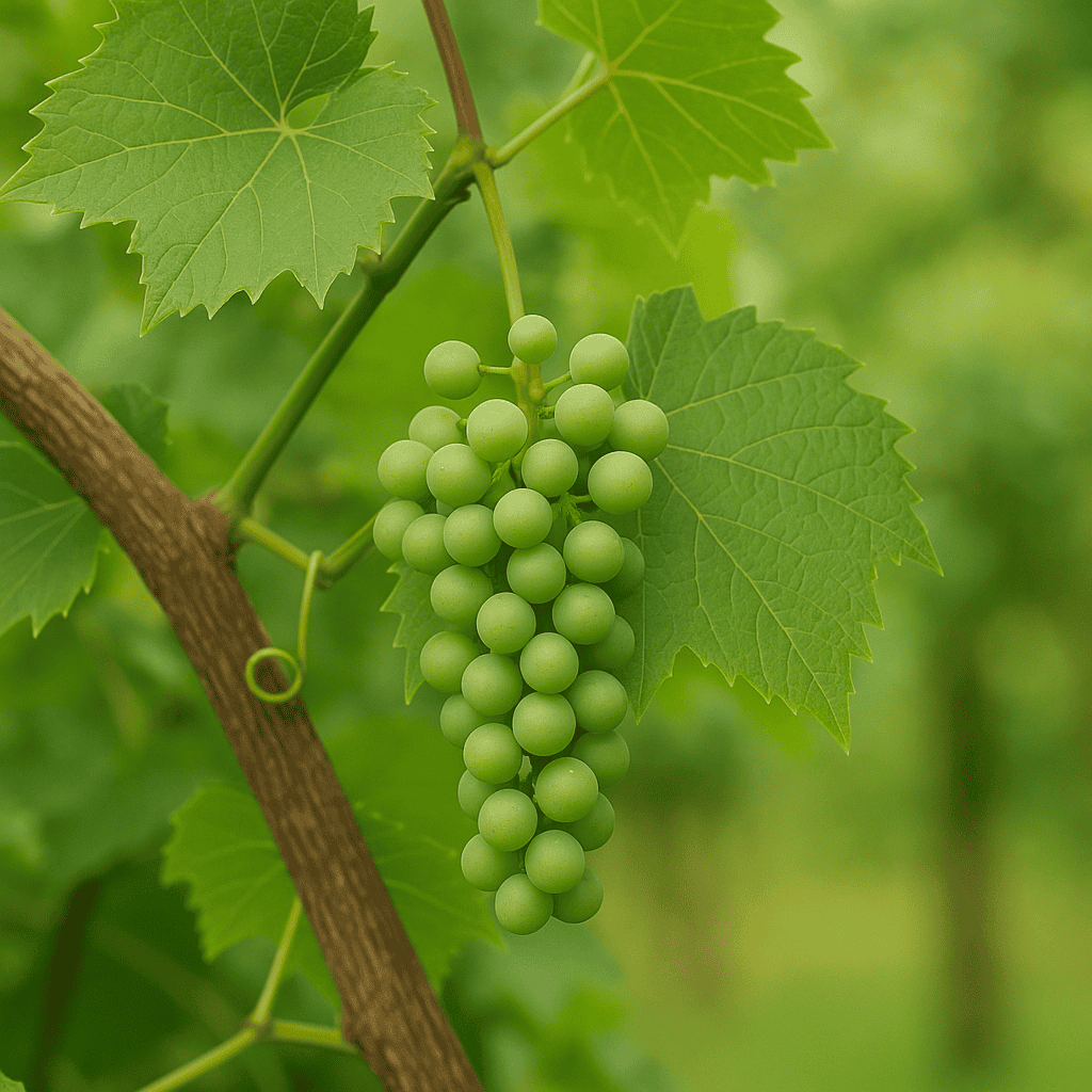grapes on a grapevine
