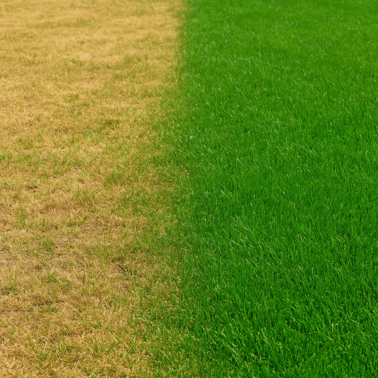 lawn turning yellow in the fall