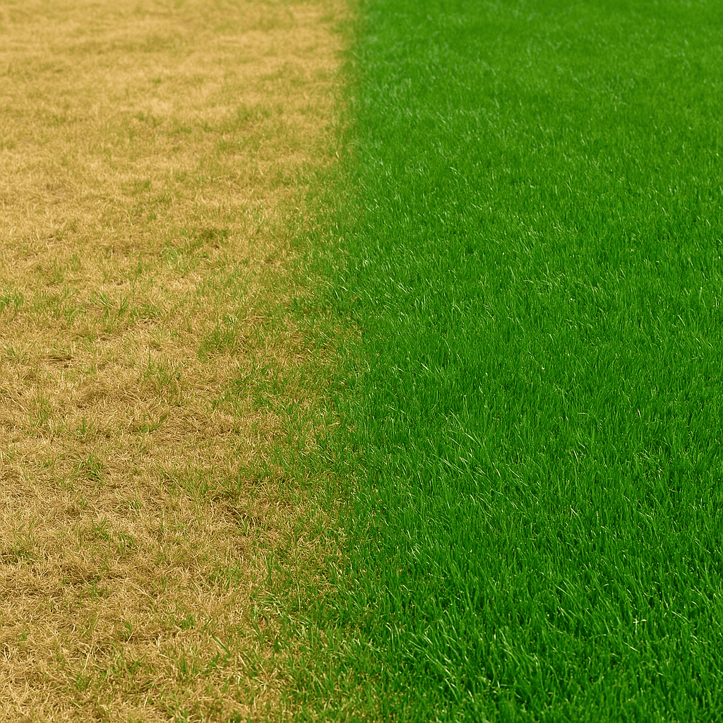 lawn turning yellow in the fall